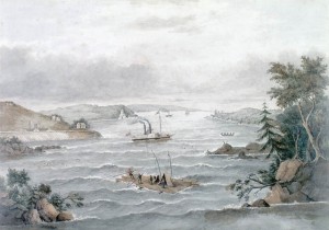 Rapides Long Sault, sur le fleuve Saint-Laurent. 1849 Rapides Long Sault, sur le fleuve Saint-Laurent. 1849