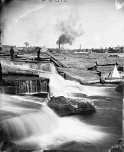 At the Chaudiere Falls, Jan. 1878 At the Chaudiere Falls, Jan. 1878