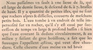 Champlain, Samuel de. 1973. «Quatriesme voyage du sieur de Champlain, capitaine ordinaire pour le Roy en la marine, & Lieutenant de Monfeigneur le Prince de Condé en la Nouvelle France, fait en l’an 1613». Dans Œuvres de Champlain. Éditions du jour : Montréal, p. 431-474.