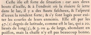 Champlain, Samuel de. 1973. «Quatriesme voyage du sieur de Champlain, capitaine ordinaire pour le Roy en la marine, & Lieutenant de Monfeigneur le Prince de Condé en la Nouvelle France, fait en l’an 1613». Dans Œuvres de Champlain. Éditions du jour : Montréal, p.455