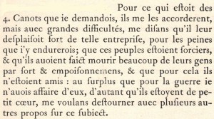 Champlain, Samuel de. 1973. «Quatriesme voyage du sieur de Champlain, capitaine ordinaire pour le Roy en la marine, & Lieutenant de Monfeigneur le Prince de Condé en la Nouvelle France, fait en l’an 1613». Dans Œuvres de Champlain. Éditions du jour : Montréal, p.460