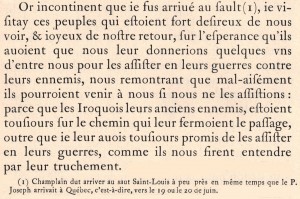 Champlain, Samuel de. 1973. «Voyage du sieur de Champlain, en la Nouvelle France, faict en l’année 1615». Dans Œuvres de Champlain. Éditions du jour : Montréal, p.502